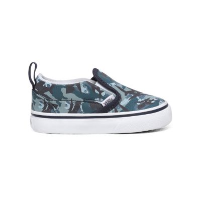 Vans Animal Camo Slip-On - Çocuk Slip-On Ayakkabı (Beyaz)